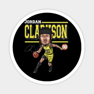 Jordan Clarkson Utah Cartoon Magnet